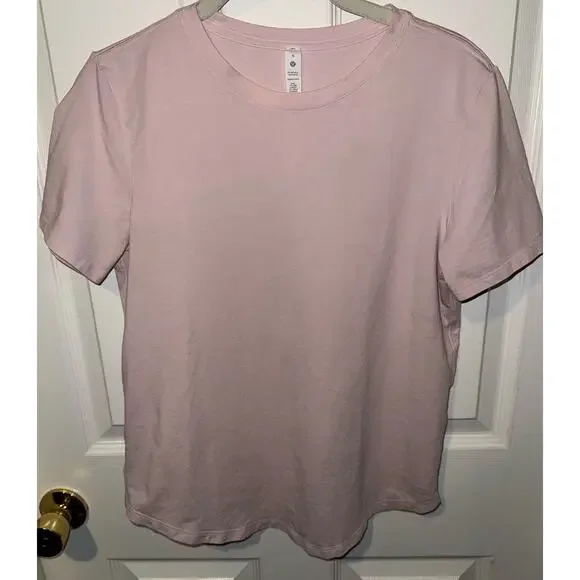 Lululemon Love Crew Short Sleeve Flush Pink Sz 6 - Picture 2 of 9